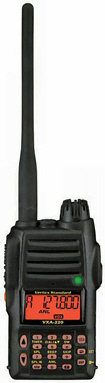 Vertex Standard VXA-220 VHF airband AM transceiver